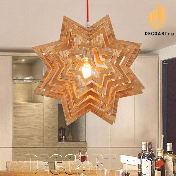 Moderne Lustre Suspension Forme Star20