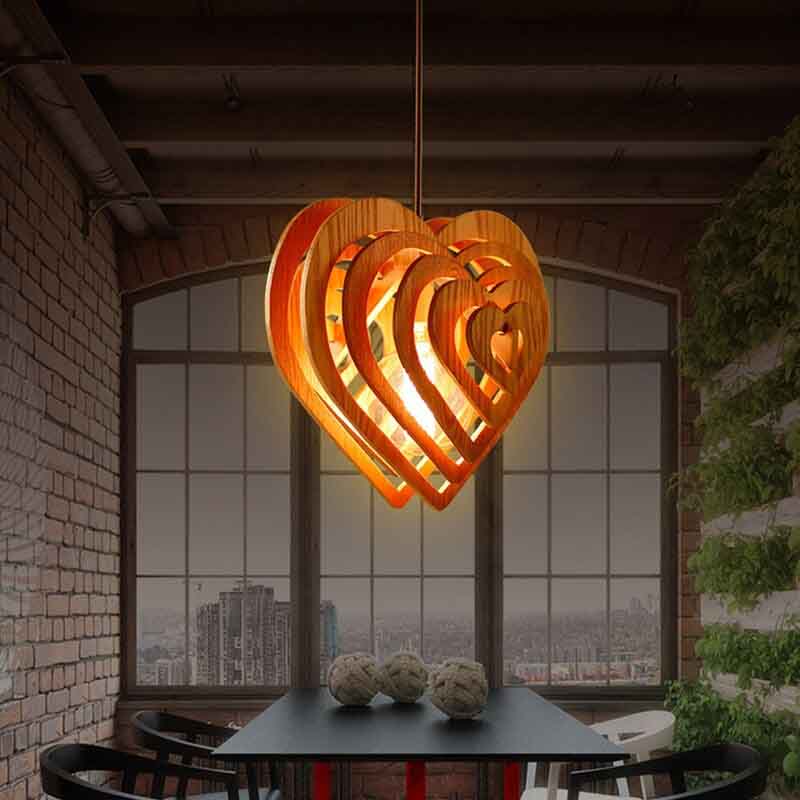 Luminaire style romantique en forme de cœur – Image 3