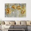 Feuille d'or abstrait tableau decoration prix marco