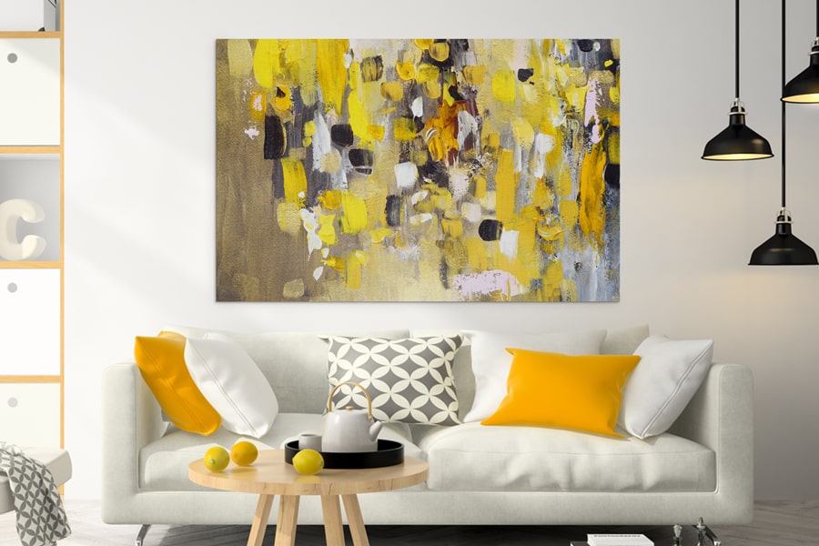 Portrait abstrait aux couleurs vives prix maroc