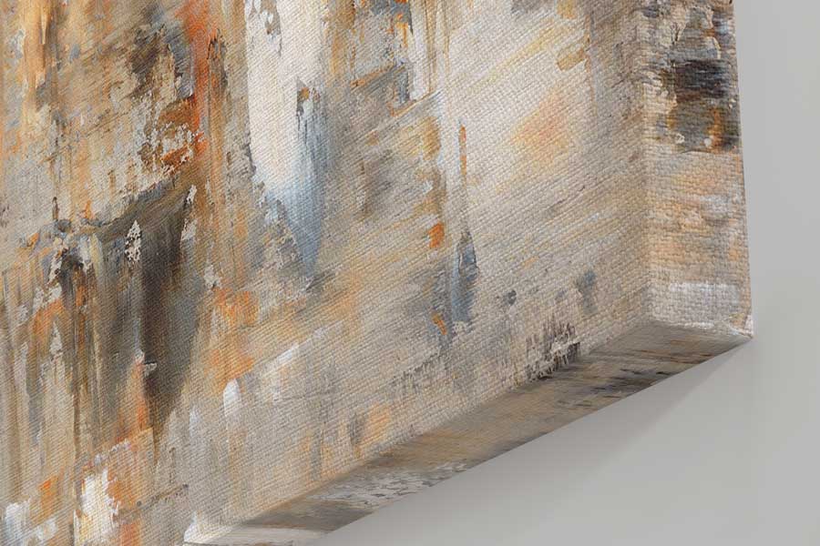 tableau Abstrait en beige et marron prix maroc