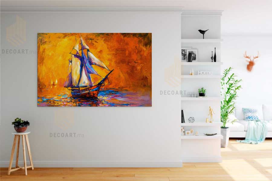 tableau decoratif Voilier en pleine Mer prix maroc.jpg