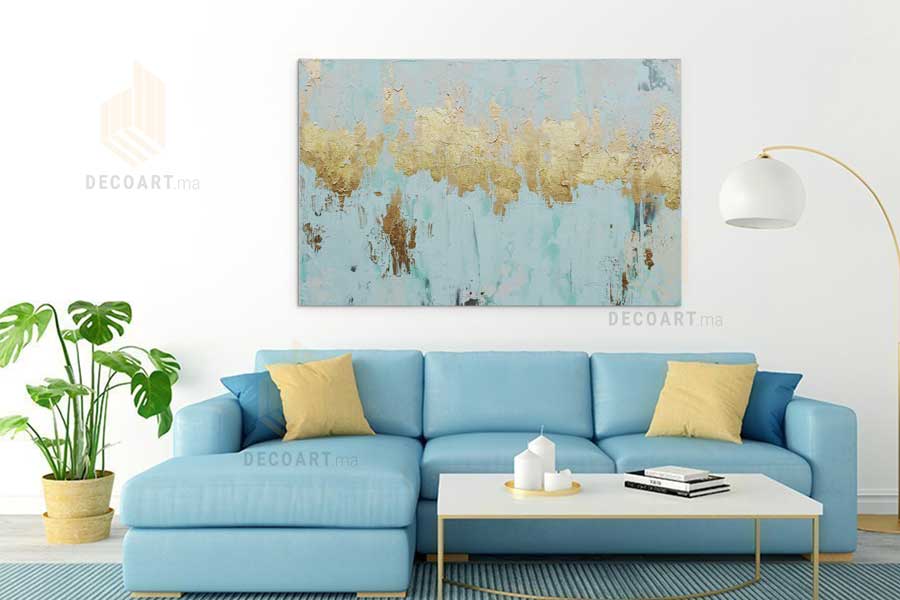 Aquarelle Avec Feuille D'or – Image 2