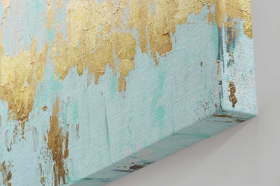 Aquarelle Avec Feuille D'or – Image 3