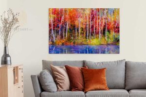 Arbres d&rsquo;automne colorés